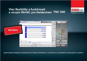 <h2>HEIDENHAIN TNC 640</h2>

<ul>
	<li>Obsluha softvrovmi klvesami ako v originlnom riaden</li>
	<li>Grafick simulcia</li>
	<li>Modern uivatesk rozhranie</li>
	<li>Viacero monost vkladania dajov</li>
	<li>K dispozci v rznych jazykoch</li>
</ul>
